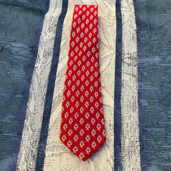 Valentino Cravatte Vintage Floral Pattern Necktie Tie - Picture 1 of 7